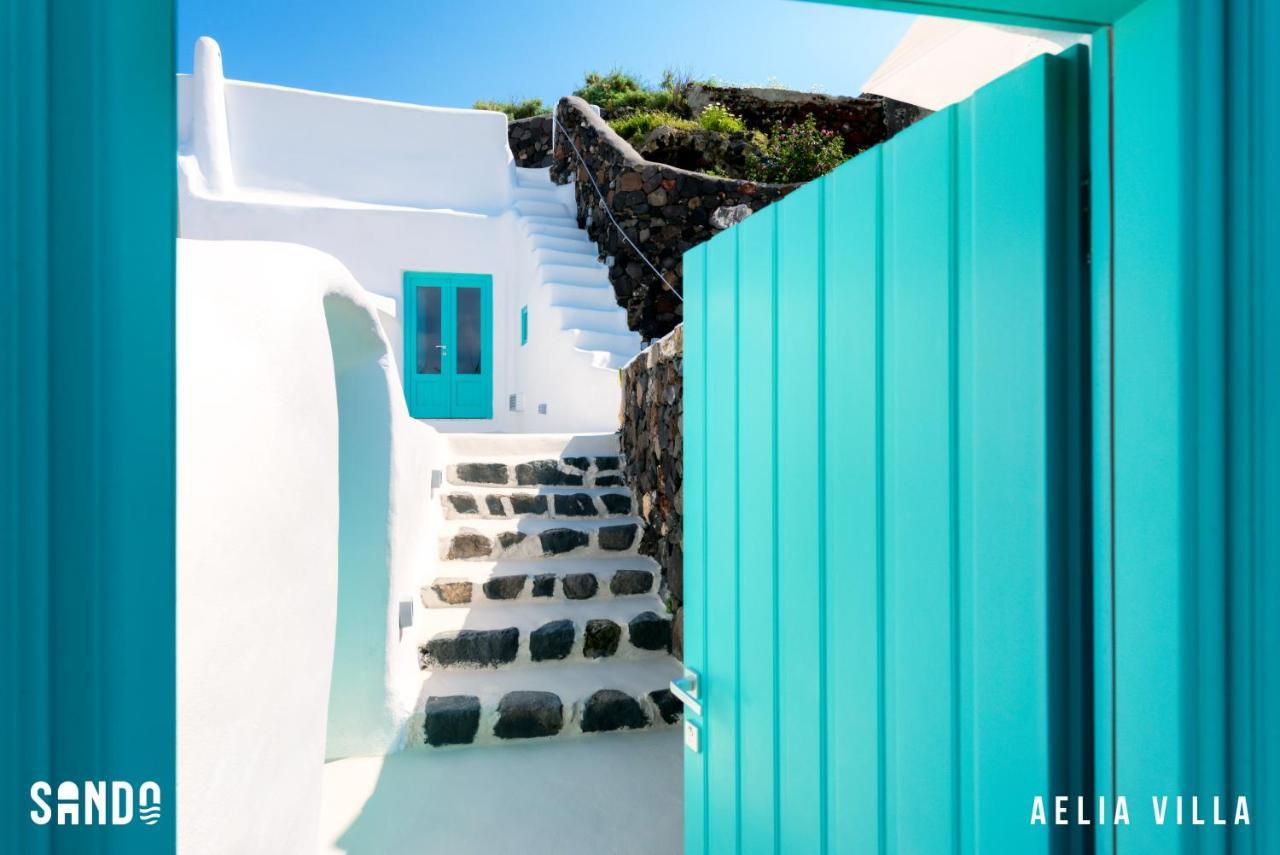 Sando Traditional Cave Villas With Jacuzzi And Sea View Vourvoúlos Exteriör bild