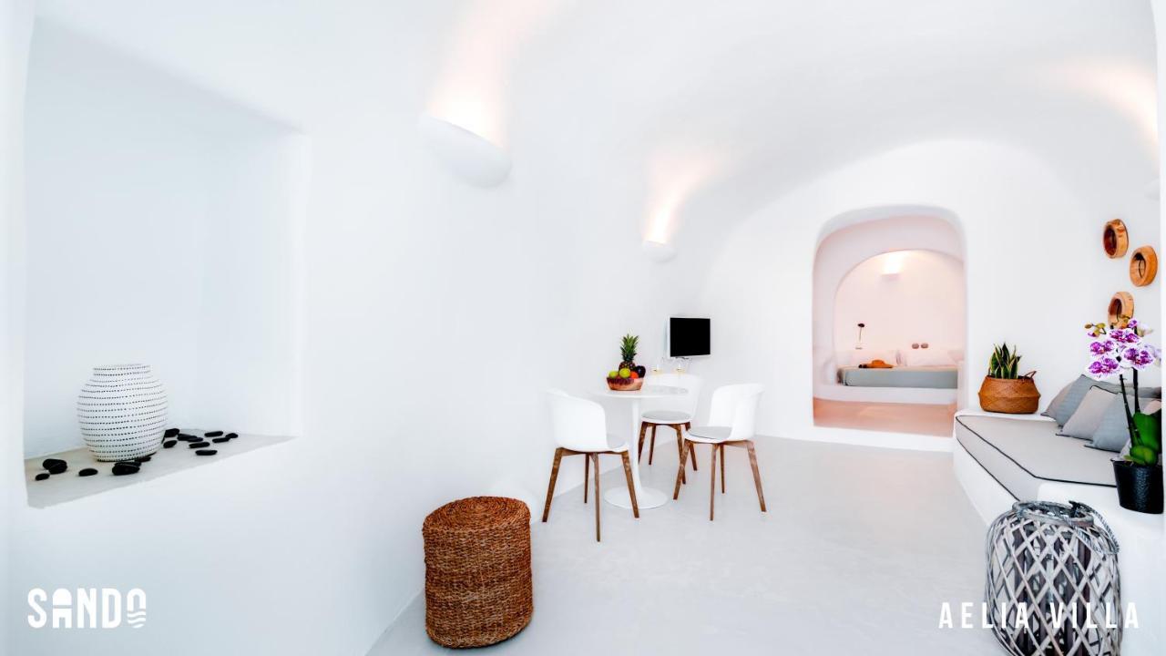 Sando Traditional Cave Villas With Jacuzzi And Sea View Vourvoúlos Exteriör bild