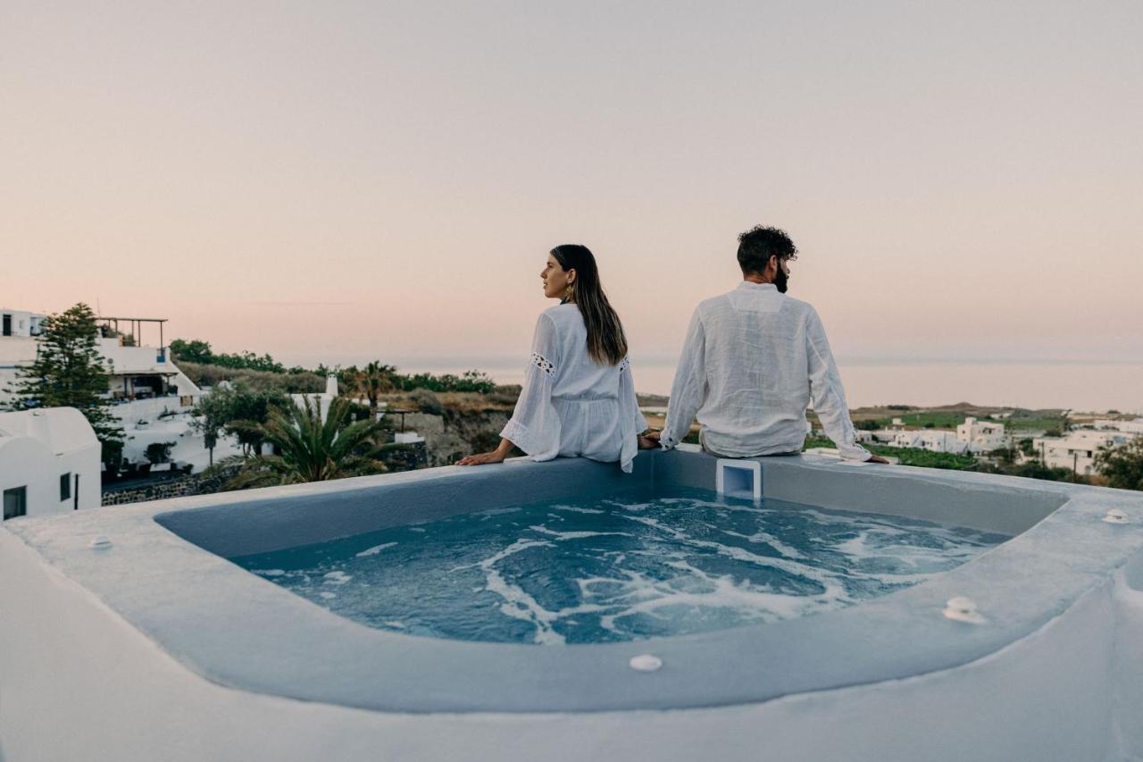 Sando Traditional Cave Villas With Jacuzzi And Sea View Vourvoúlos Exteriör bild