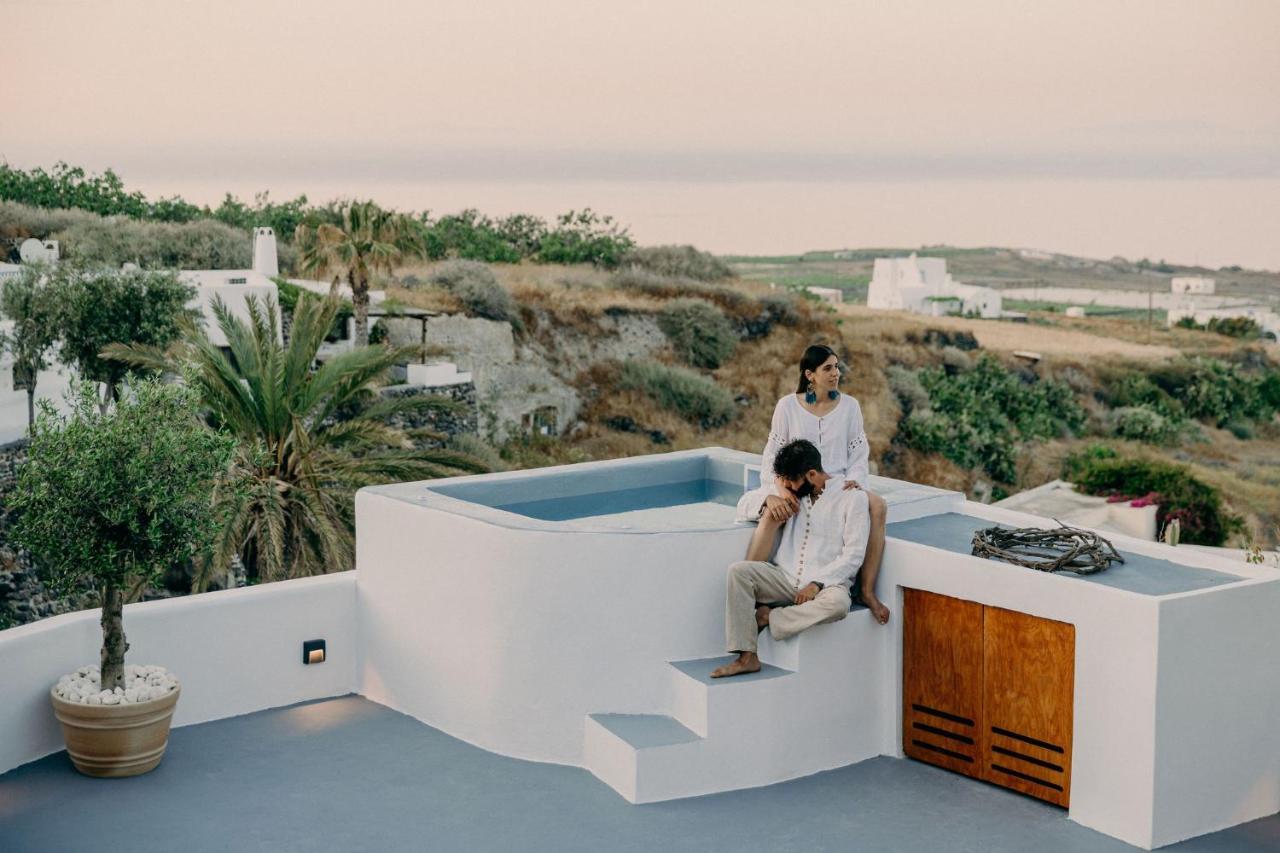 Sando Traditional Cave Villas With Jacuzzi And Sea View Vourvoúlos Exteriör bild