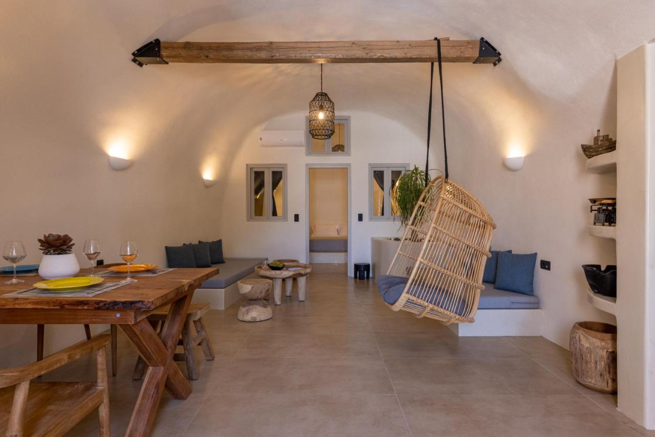 Sando Traditional Cave Villas With Jacuzzi And Sea View Vourvoúlos Exteriör bild