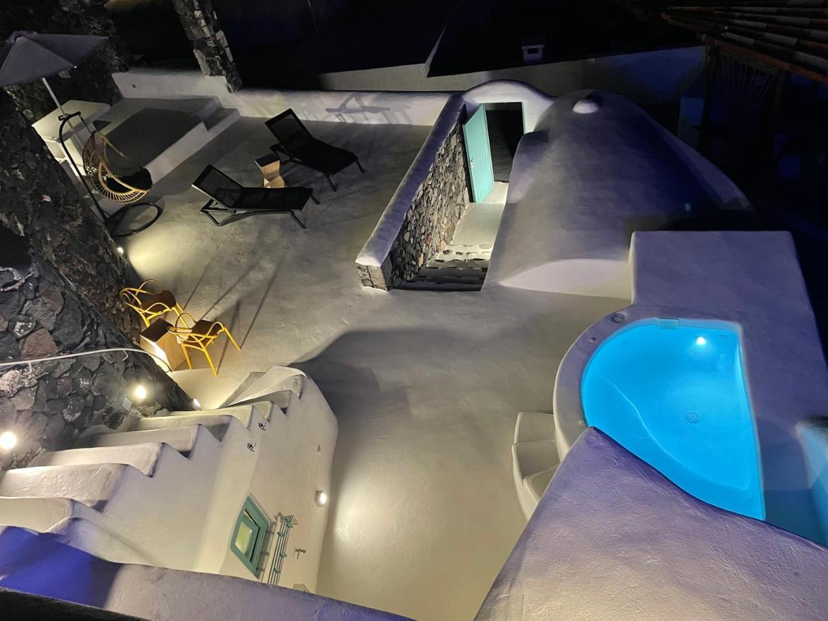 Sando Traditional Cave Villas With Jacuzzi And Sea View Vourvoúlos Exteriör bild